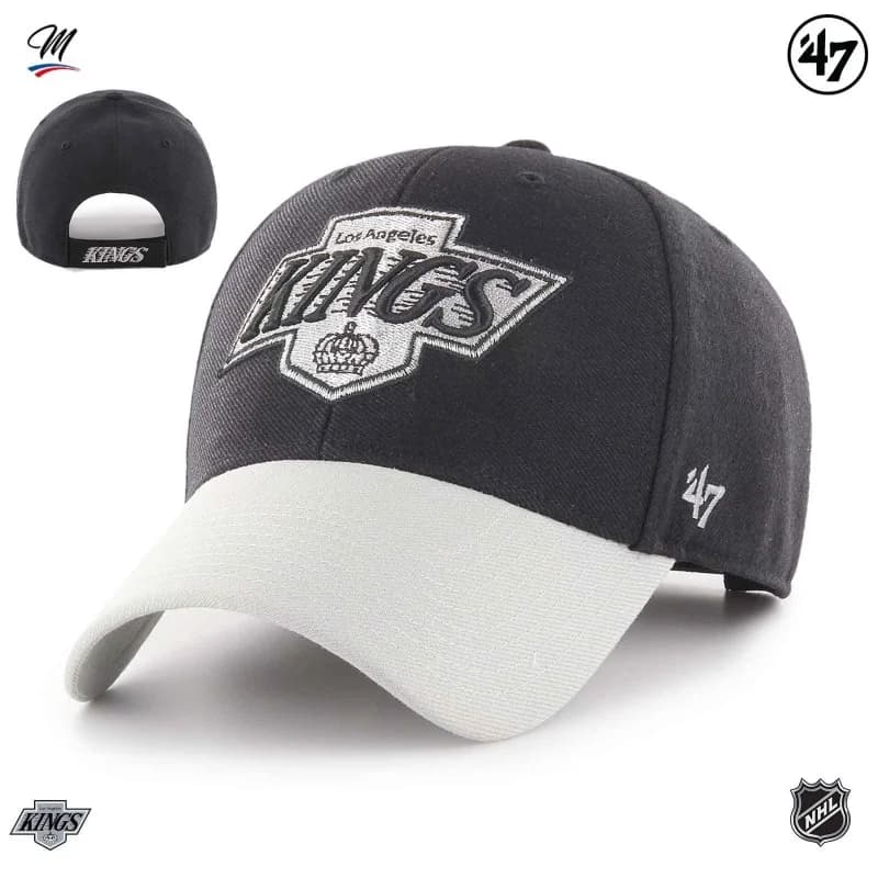 '47 Brand - Casquette NHL Los Angeles Kings "Vintage Logo MVP" Noir et Gris Taille Unique