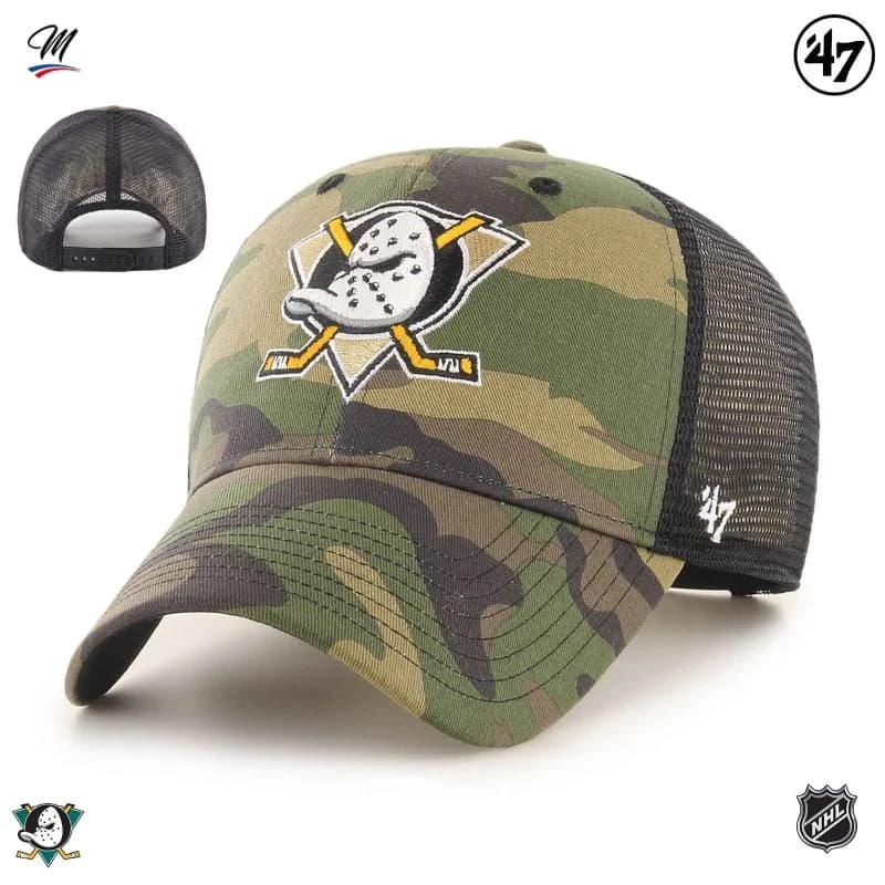'47 Brand - Casquette NHL Anaheim Ducks "Branson Camo MVP" Taille Unique Camouflage