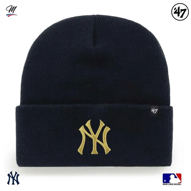 '47 Brand - Bonnet MLB New York Yankees Haymaker Metallic Bleu Marine Taille Unique