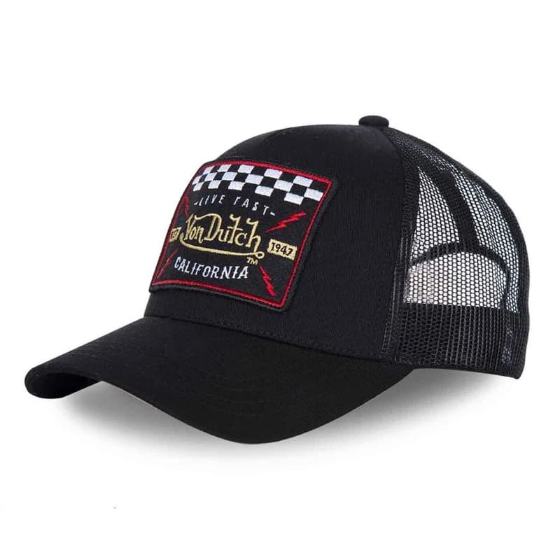 Von Dutch - Casquette Enfant Trucker Motorcycles Live Fast Noir Taille Unique