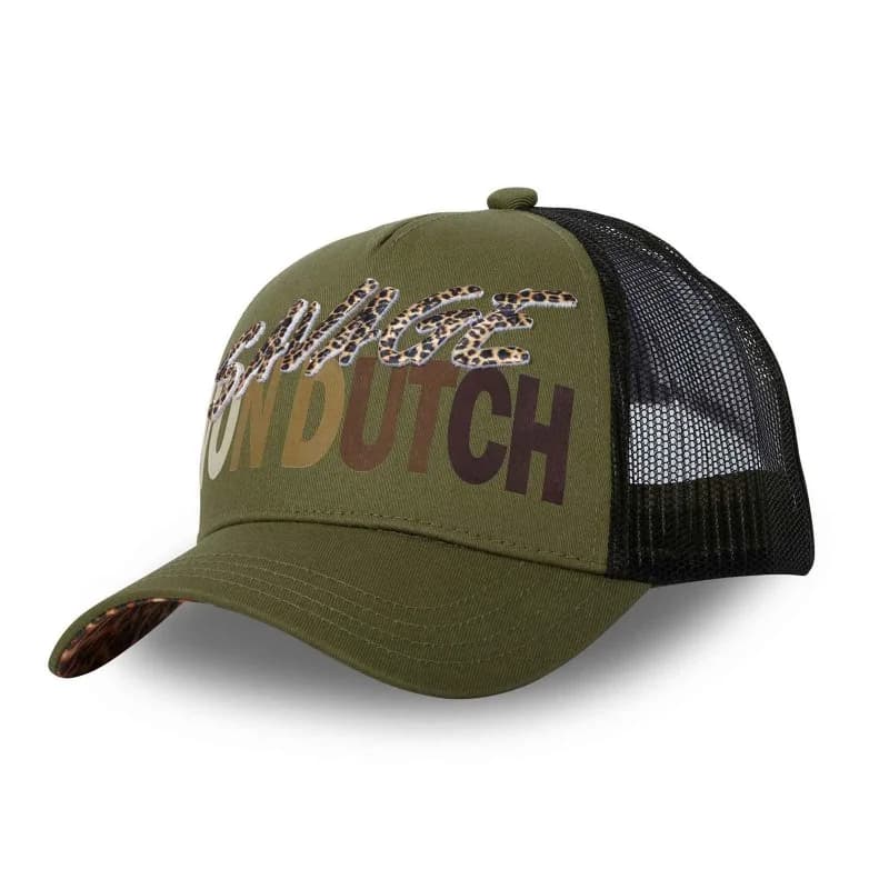 Von Dutch - Casquette Trucker "Savage" Kaki Taille Unique