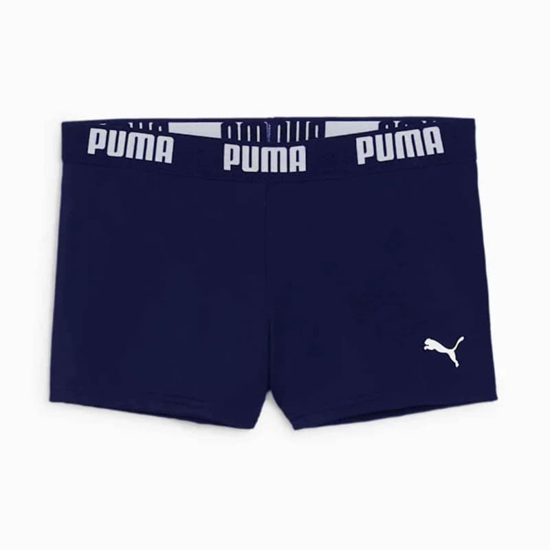 PUMA - Maillot de Bain Trunk Garçon "Logo" Bleu Marine 14 ans