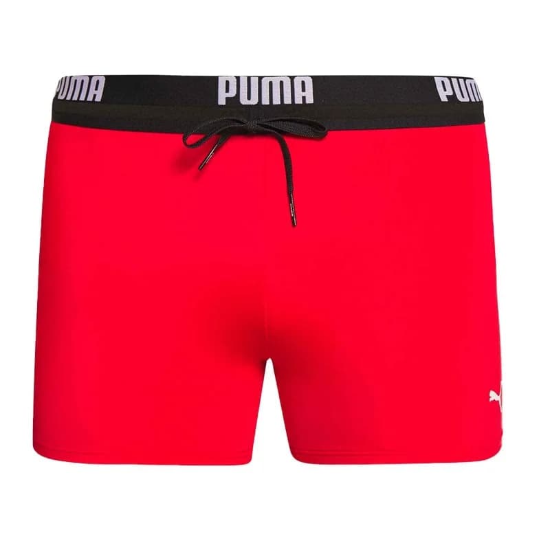 PUMA - Maillot de Bain Trunk Homme "Logo" L Rouge