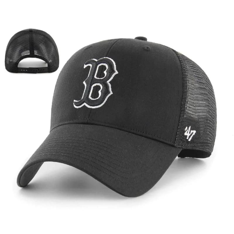 '47 Brand - Casquette MLB Boston Red Sox "Branson MVP" Taille Unique Noir (Logo Noir contour Blanc)