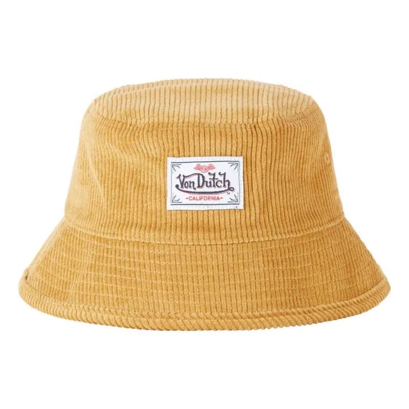 Von Dutch - Chapeau Bob "Velours côtelé" L/XL Camel