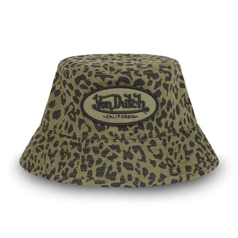 Von Dutch - Chapeau Bob "Léopard" Kaki L/XL