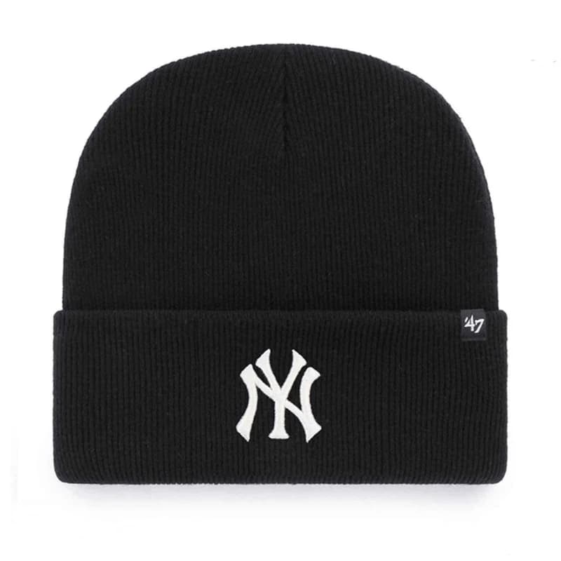 '47 Brand - Bonnet MLB New York Yankees Haymaker "Noir" Taille Unique Noir Logo Blanc