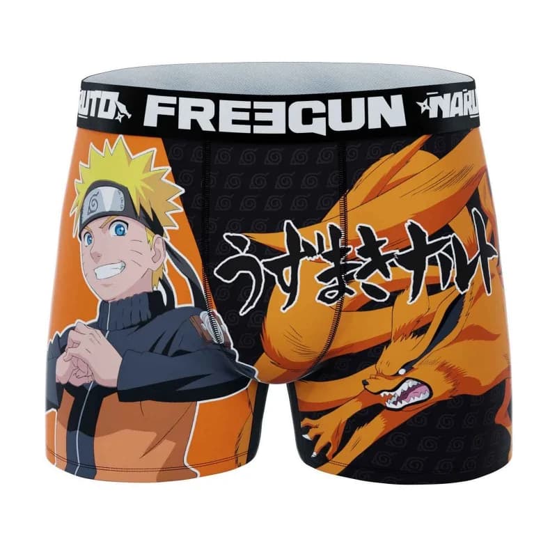 Freegun - Boxer Garçon Naruto Shippûden 8-10 ans Orange