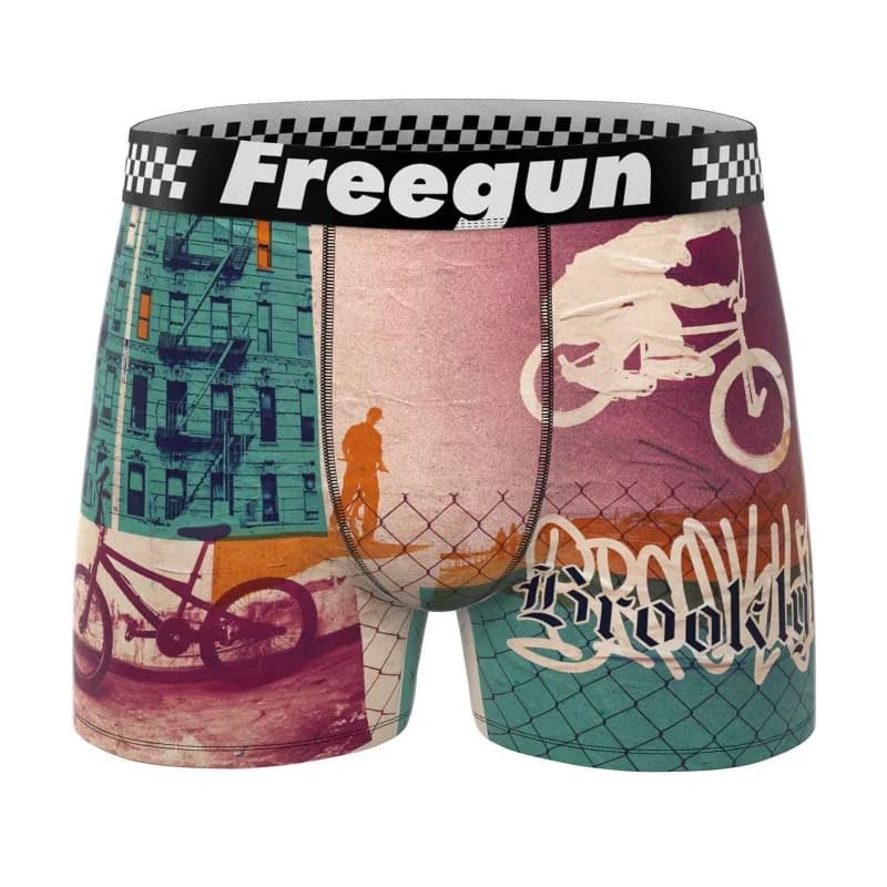Freegun - Boxer Homme Premium "BMX Edition" XL Vert