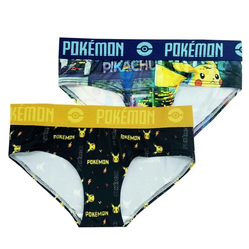 Freegun - Lot de 2 Boxers Fille Pokemon 10-12 ans Multicouleur