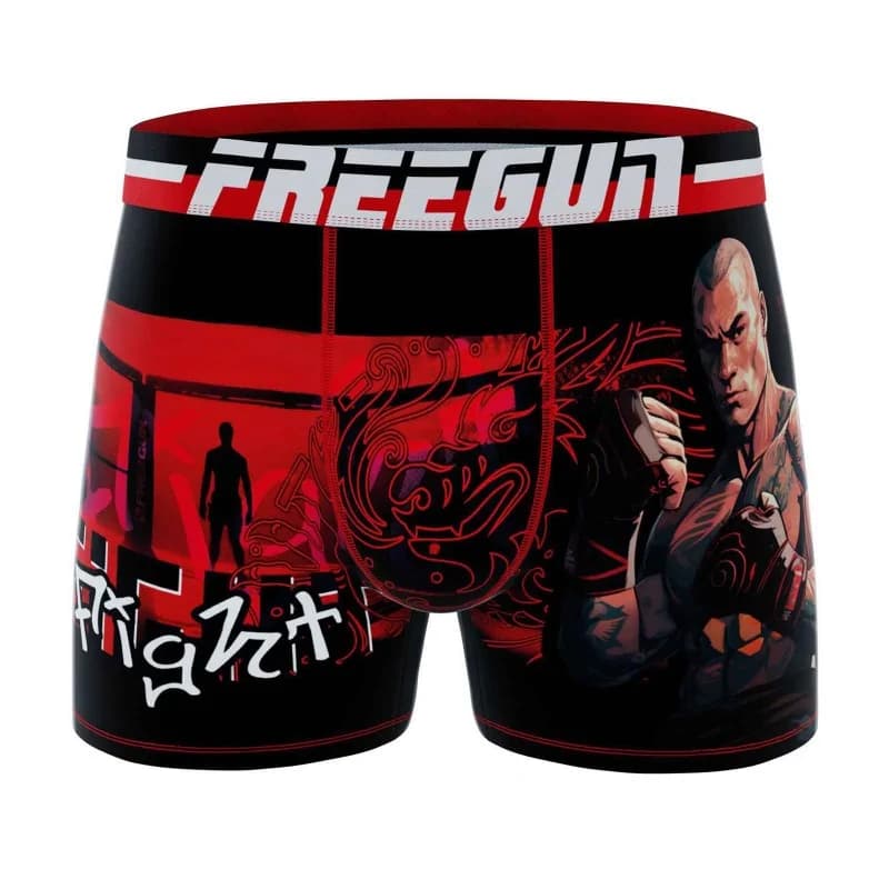 Freegun - Boxer Homme Microfibre "Sport Fight MMA" L Rouge