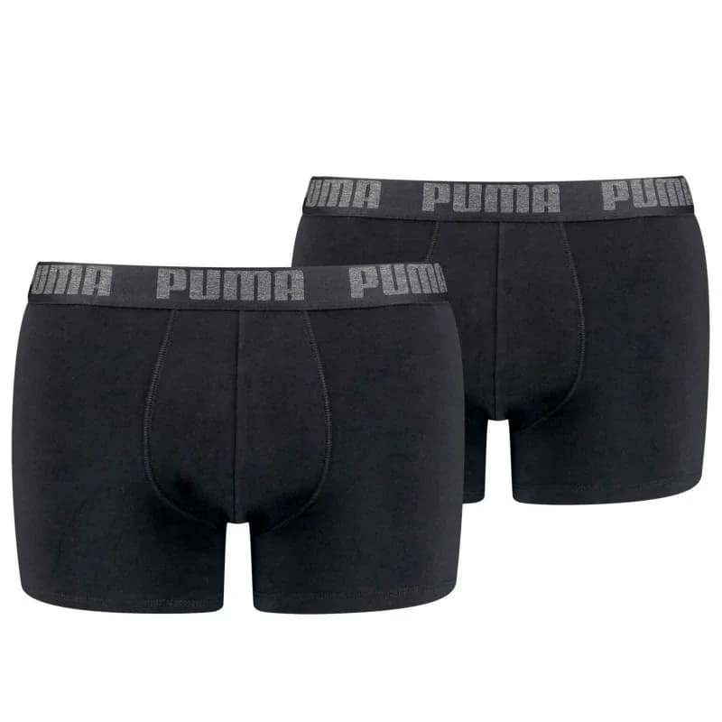 PUMA - Lot de 2 Boxers Homme Coton "BASIC Soft Touch" L Basic 230 Black