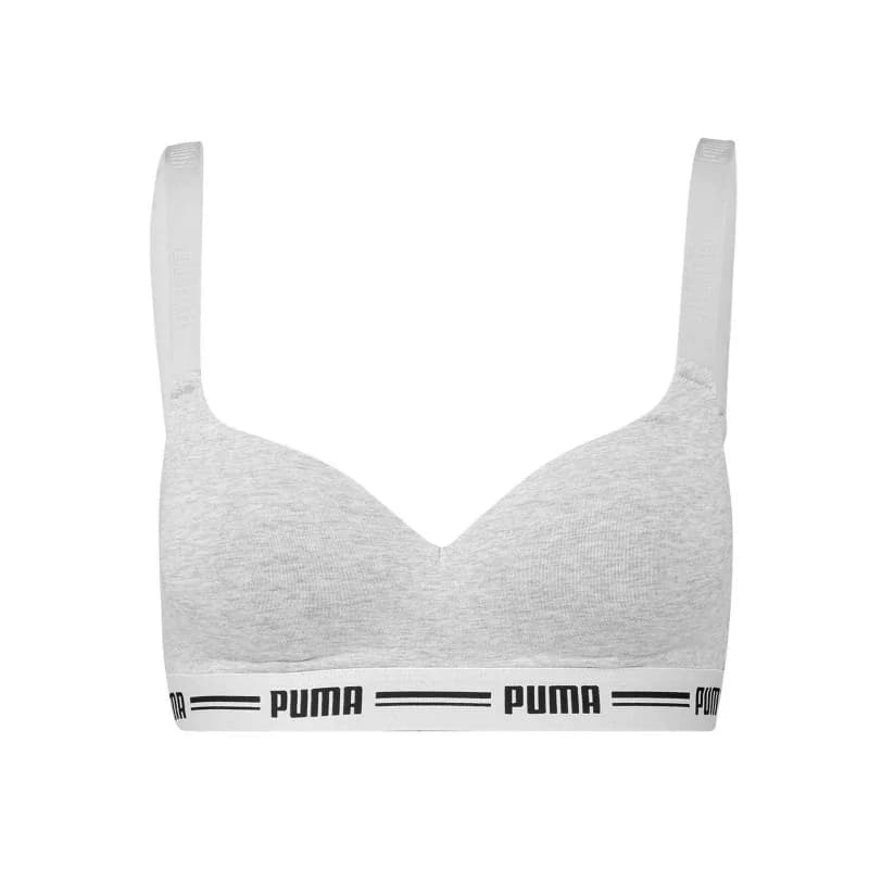 PUMA - Soutien-Gorge rembourré Coton XL Gris