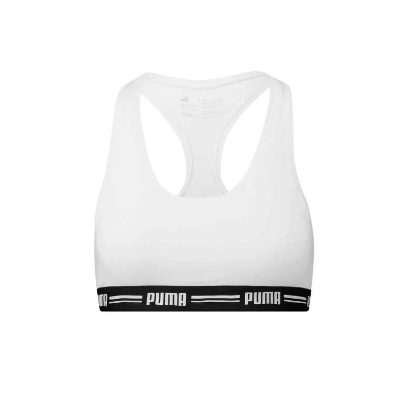 PUMA - Brassière Racerback M Blanc