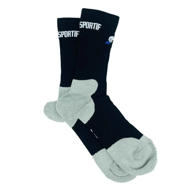 Le Coq Sportif - Chaussettes de Sport "Training Club Crew Tennis" Noir 39-42