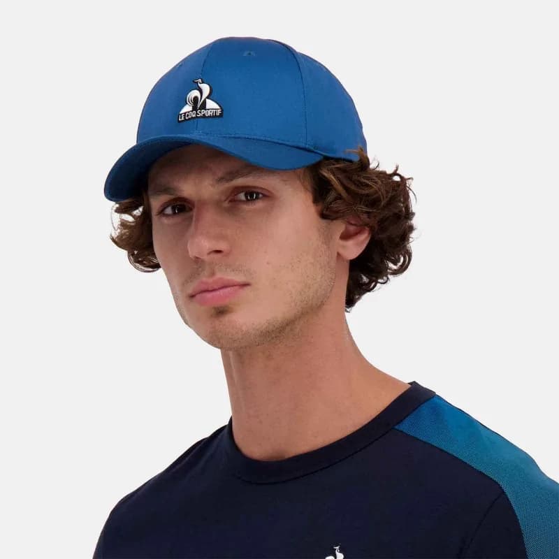 Le Coq Sportif - Casquette Tennis Essentiels "Monichrome" Bleu L/XL