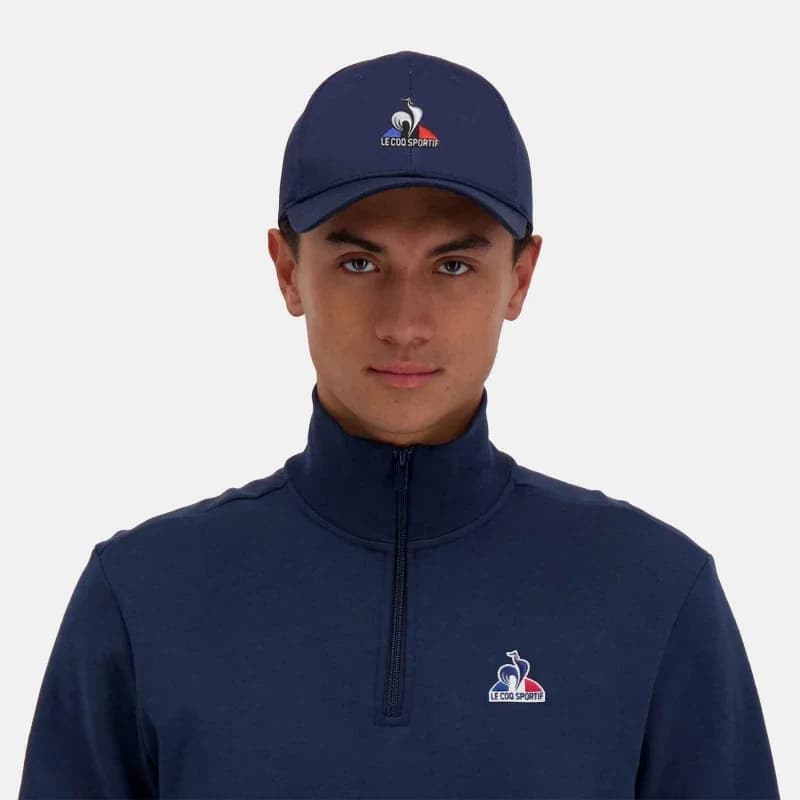 Le Coq Sportif - Casquette Tennis Essentiels "Logo Color" Bleu Marine L/XL