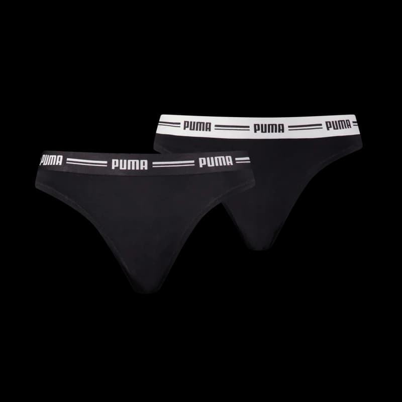 PUMA - Strings Femme Coton Pack de 2 S Noir