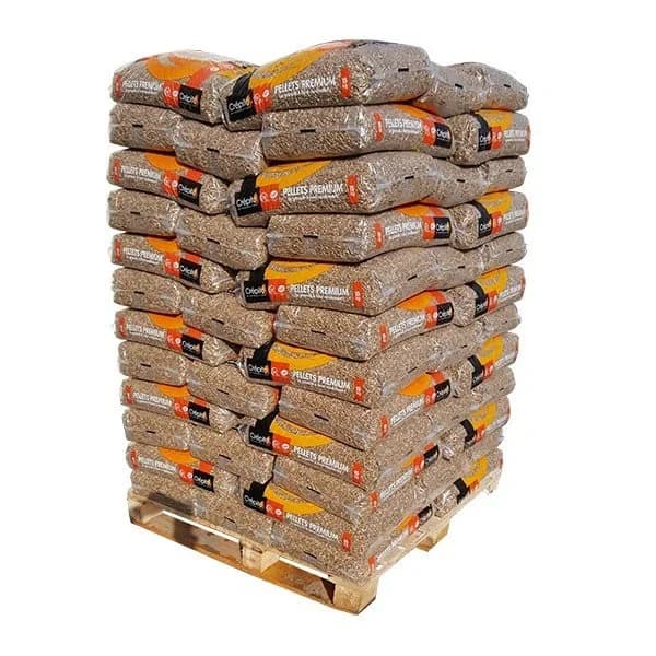 CREPITO Holzpellets – 1 Palette mit 72 Säcken 15 kg