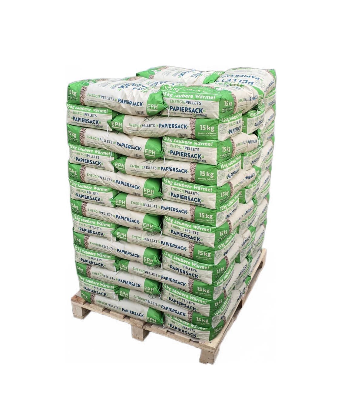 975kg Deutsche Nadelholz-Pellets EPH im Papier-Sack inkl. Lieferung