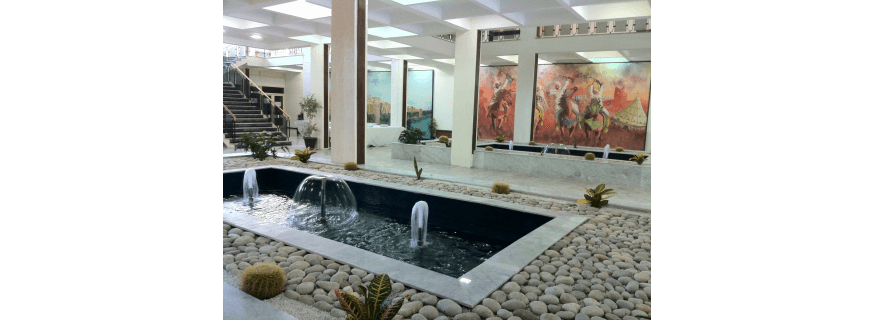 Fontaine préassemblée pour parc Rodi