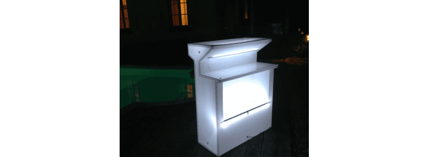Bar ou comptoir droit lumineux Nemo