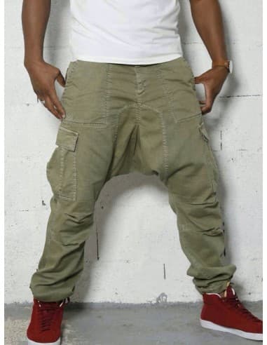 Sarouel Oussloub Hamz Kaki - M - Sarouel : Oussloub