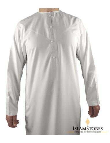 Qamis Emirati Blanc  Spring - emirats collection M - Custom Qamis