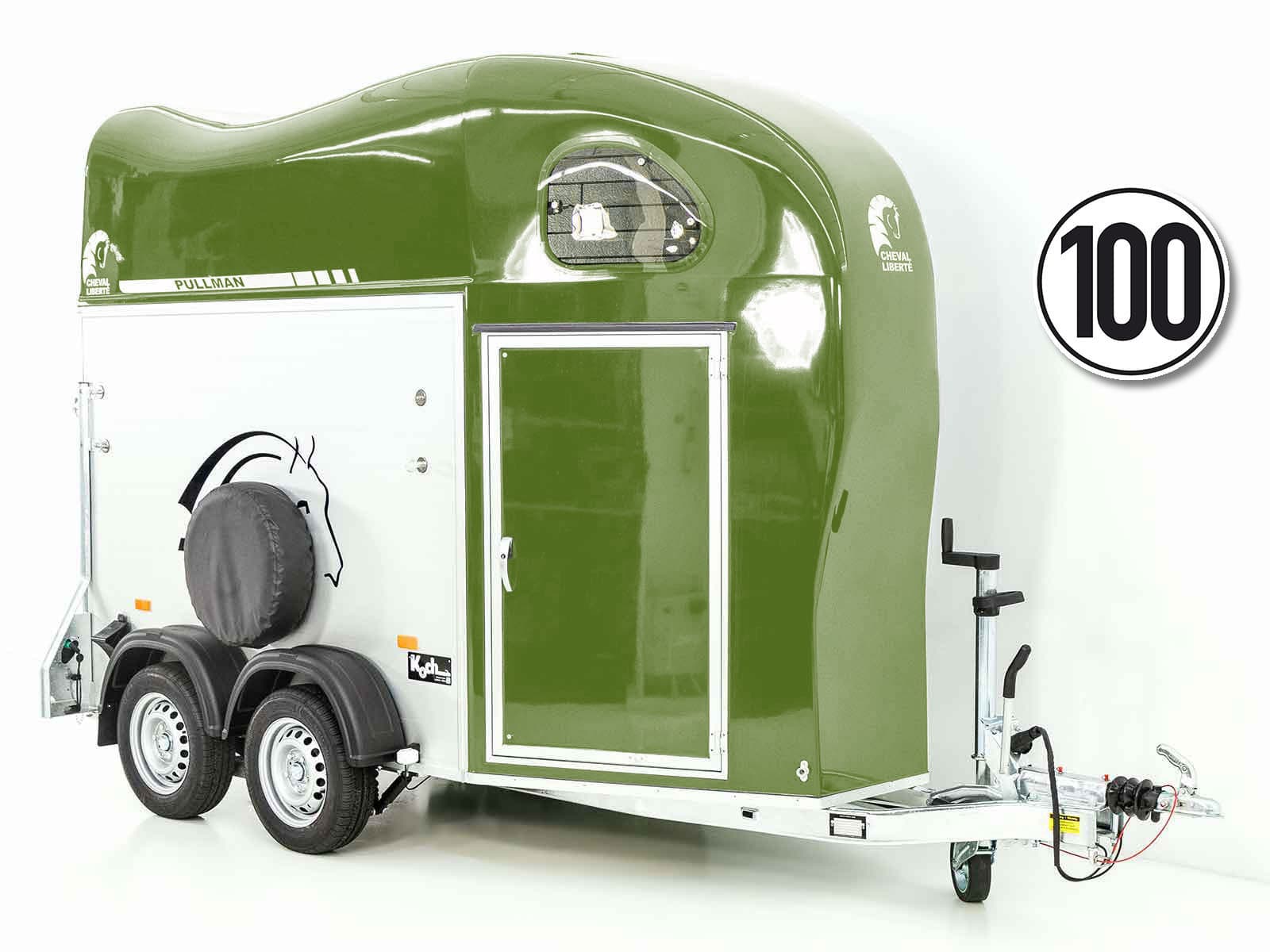 Cheval Liberte Pferdeanhänger GOLD One 1,5er | Pullman-Fahrwerk | olivgrün-Neu