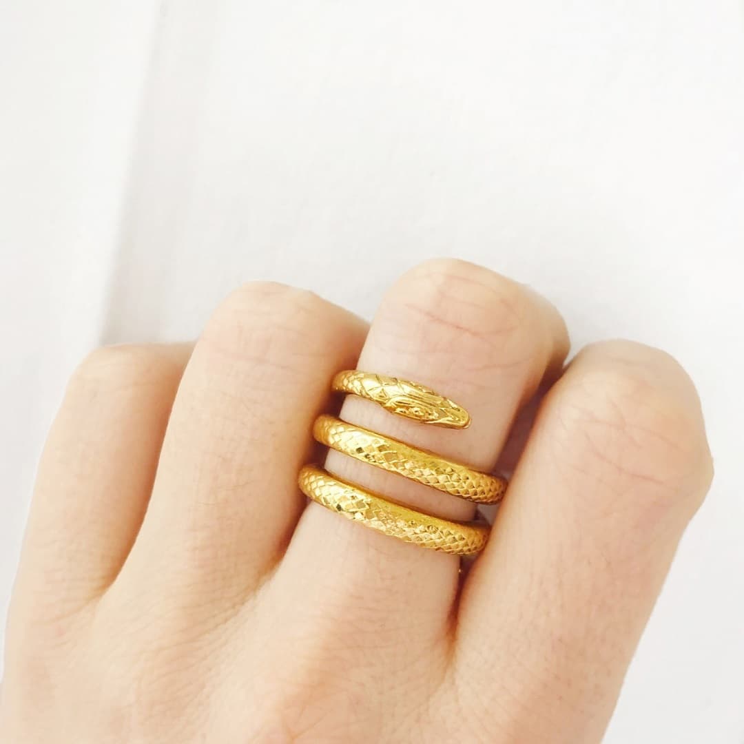 Bague Serpent fine - rupture