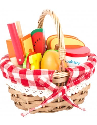 Panier pique-nique avec fruits à découper