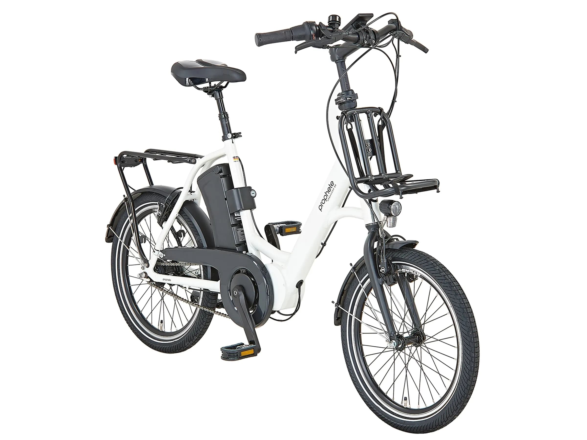 Prophete Urban Kompakt-E-Bike Urbanicer 3.0 Kreide Glanz 20"