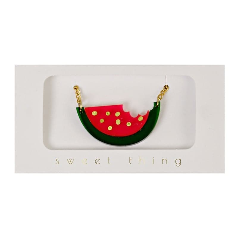 Meri Meri - Collier melon - 92 x 48 x 12mm / 92 x 76 x 12mm