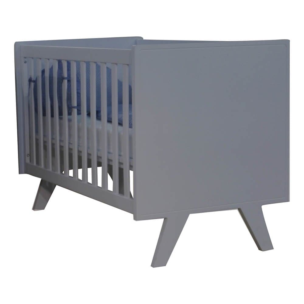 MATHY BY BOLS - Lit bébé Madavin 60 x 120 cm Gris anthracite