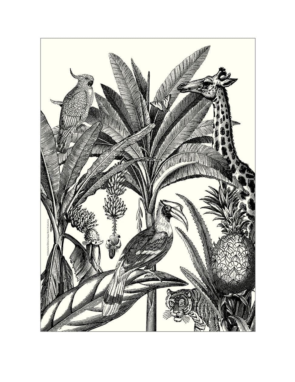 ALIBABETTE - Coloriage Jungle
