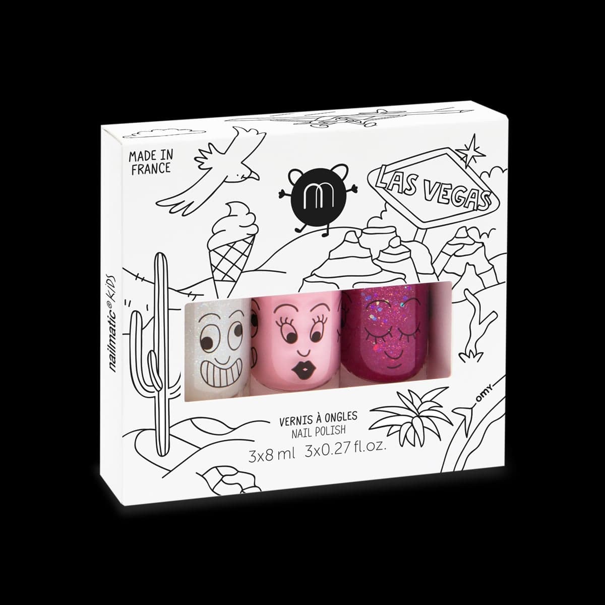 Nailmatic - Vernis à ongle à l'eau - Coffret 3 vernis "Las Vegas"