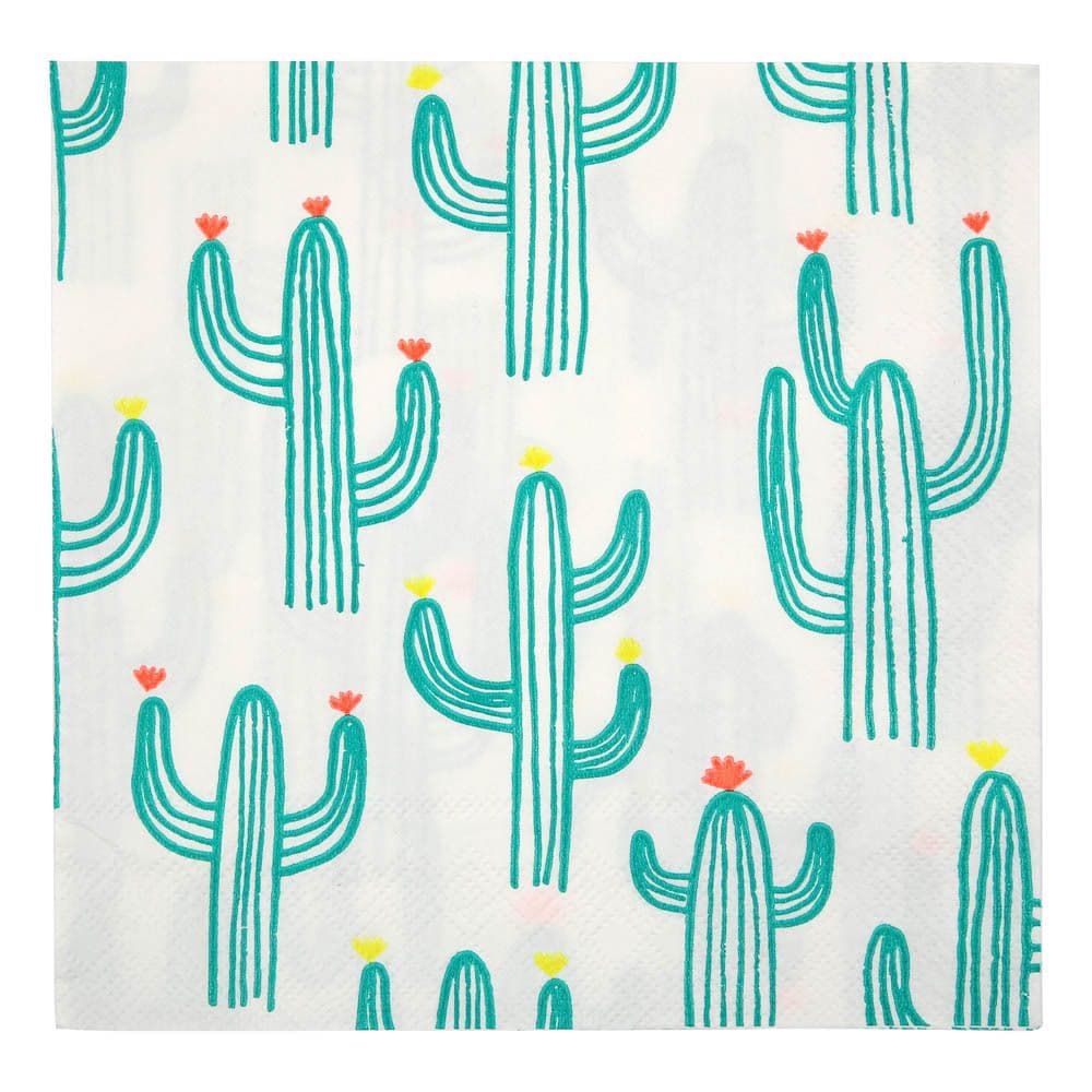Meri meri - Serviettes en papier Cactus - Set de 20