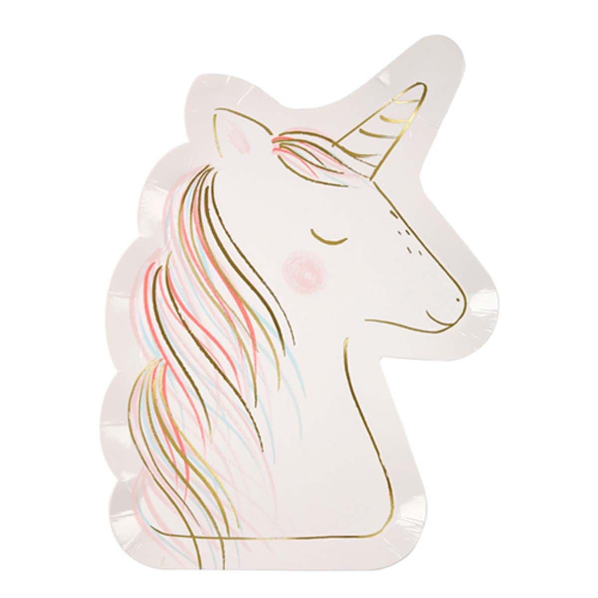 Meri Meri - Grandes Assiettes Licorne