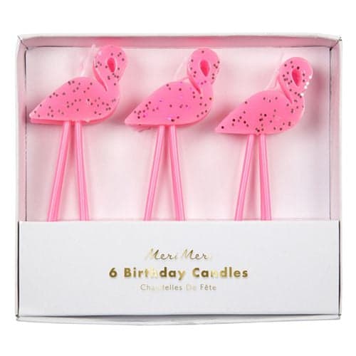 Meri Meri - Bougies Flamant rose