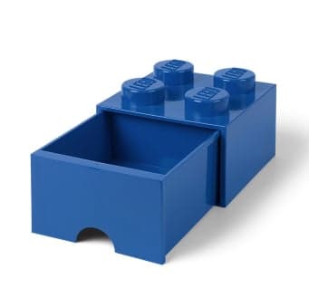 LEGO - BOITE DE RANGEMENT TIROIR -  4 plots - Bleu