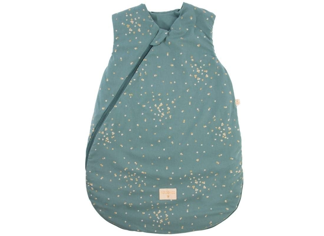 Nobodinoz - Gigoteuse Cocoon - Honey Sweet Dots - Gold Confetti / Magic Green