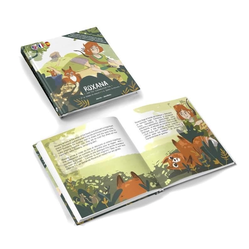 Jarvin Crew - Livre Roxana et le renard en danger (Trilingual Edition)