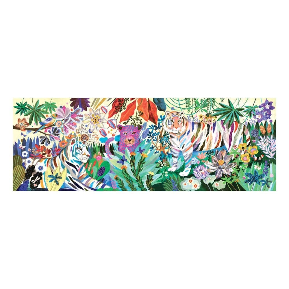 DJECO - PUZZLE GALLERY - Rainbow Tigers - 1000 pcs