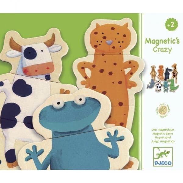 DJECO - MAGNETIQUE BOIS - Crazy - dès 2 ans