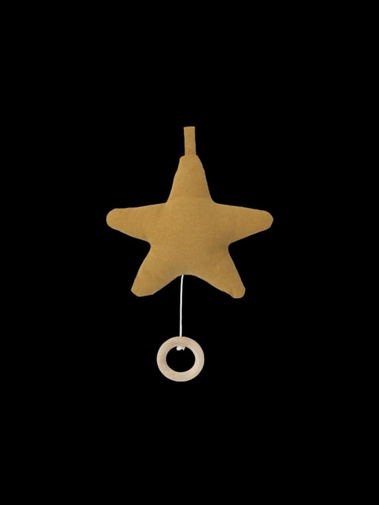 FERM LIVING KIDS - Mobile Musical Étoile - Moutarde