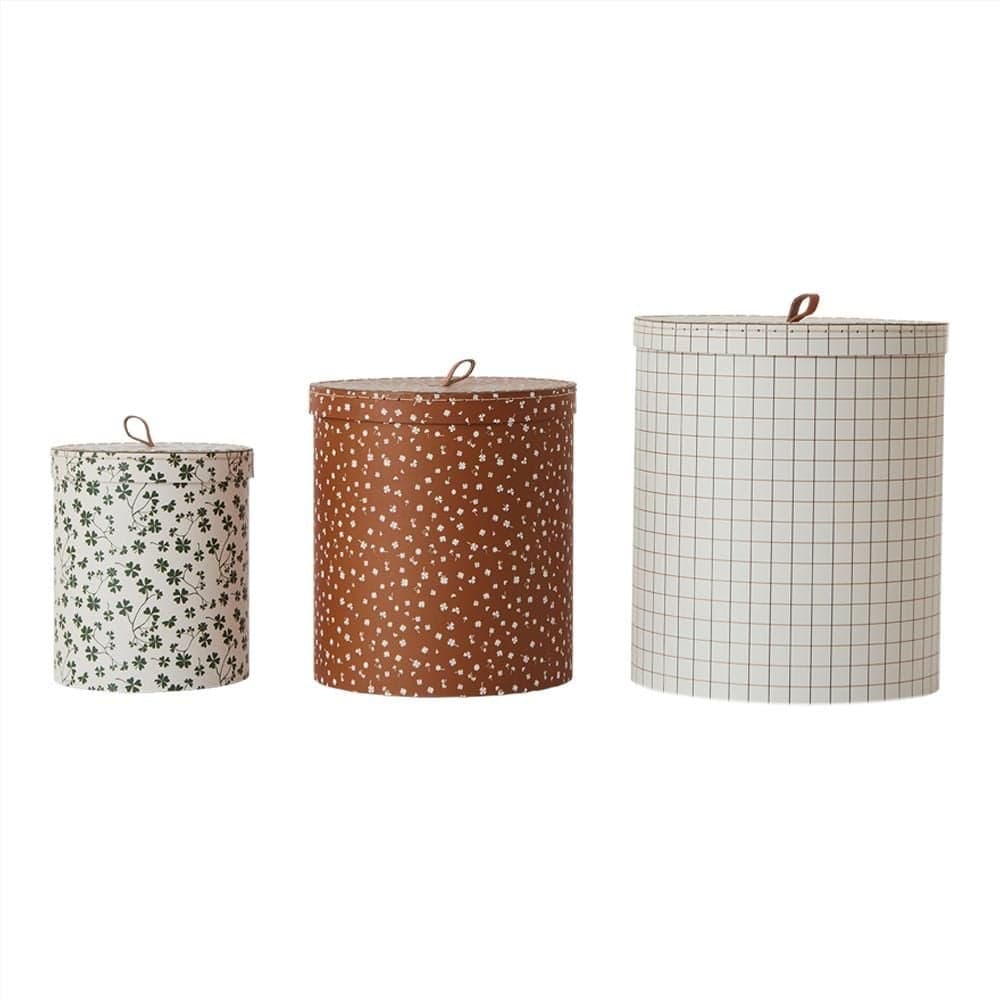 OYOY - Boites de rangement rondes - Ensemble de 3 - MULTI