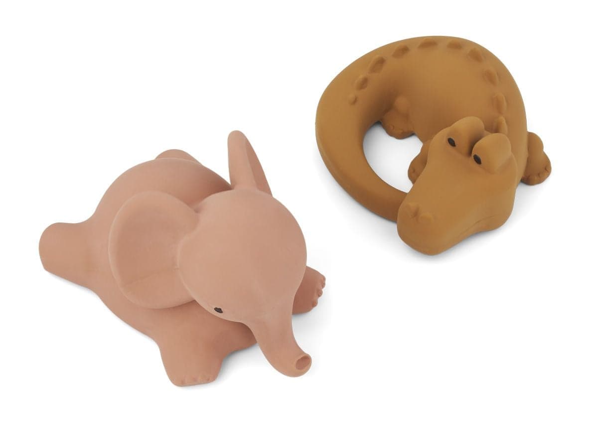 Liewood - Jouets de bain Vikky - Set de 2 - Safari rose mix