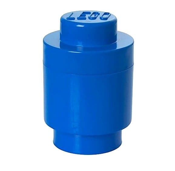 LEGO - BOITE DE RANGEMENT - 1 plot rond / Bleu roi