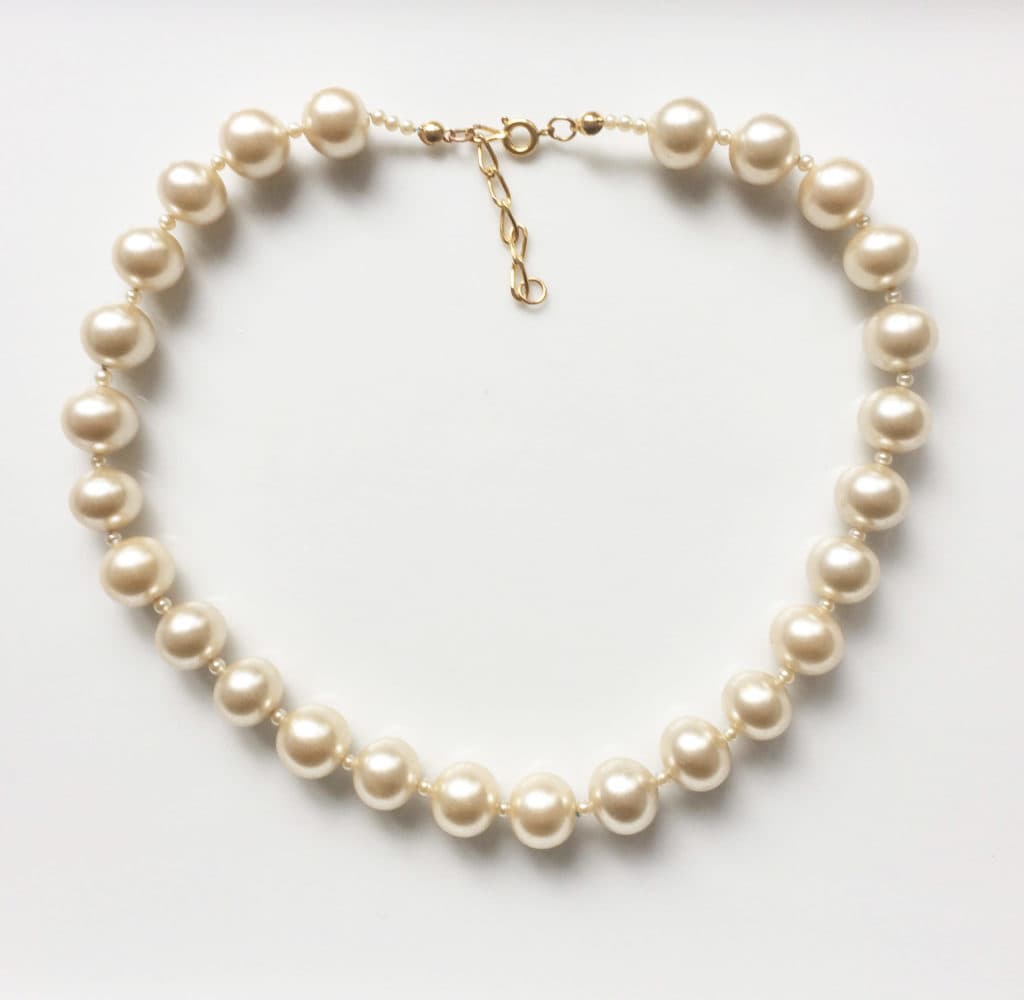 Collier de grosses PERLES ajustable