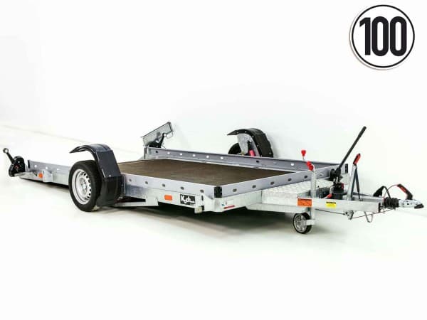 Vezeko Smartanhänger 180x347cm 1,5t|Lochblech Seitenwände | PKW Anhänger